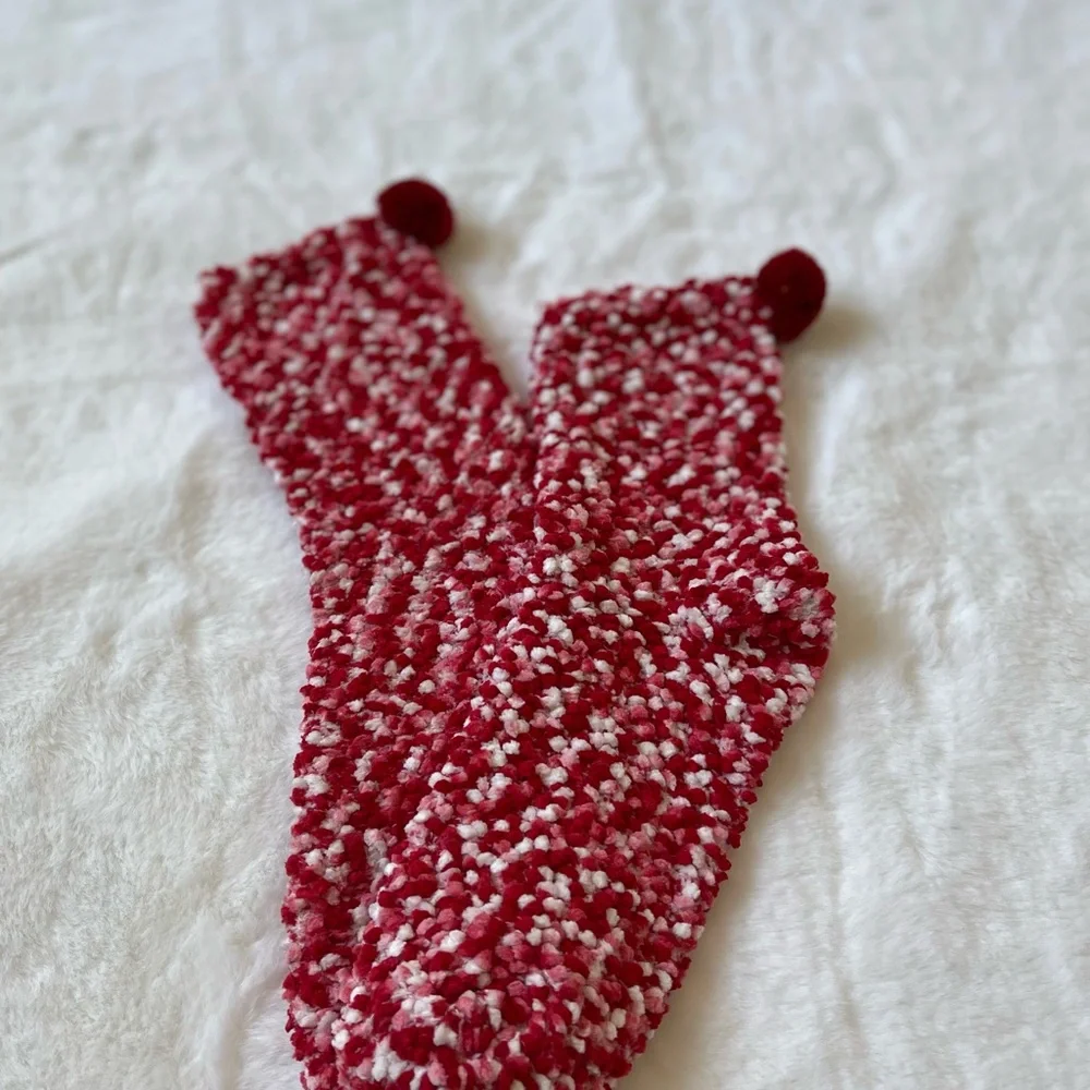 Confetti Cupcake Socks with Pom Poms in Box